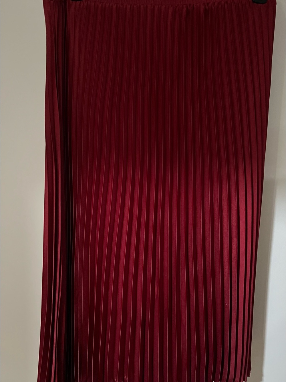 a new day Pleated Midi Skirt in Burgundy - Picture 1 of 3